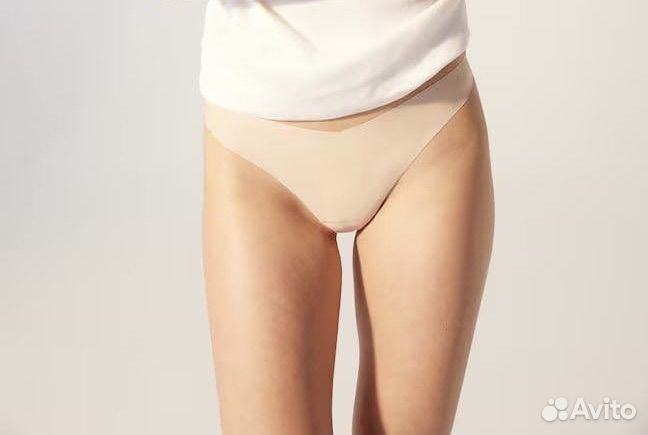 Трусы женские бесшовные стринги hm xs s 3шт