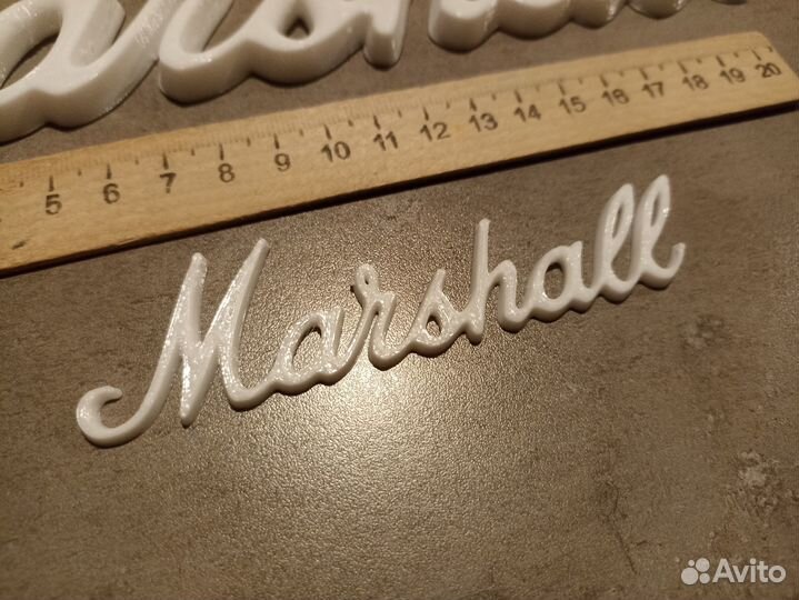 Логотип Marshall маршал эмблема шильдик