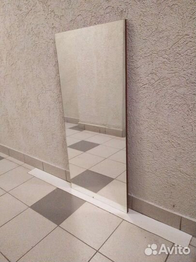 Зеркало большое б/у 110.5*50.5