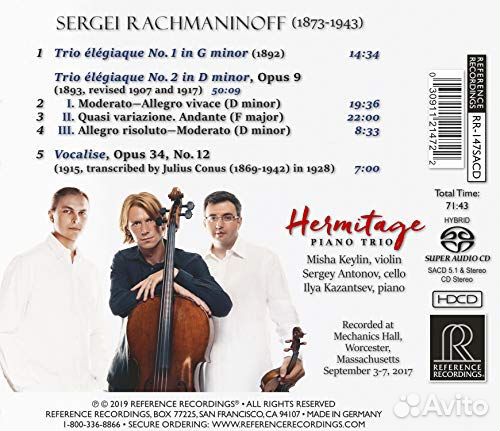 Hermitage Piano Trio - Rachmaninoff (1 CD)