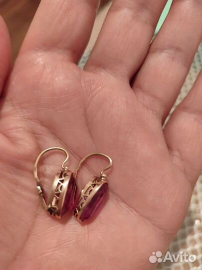 Золотые серьги СССР