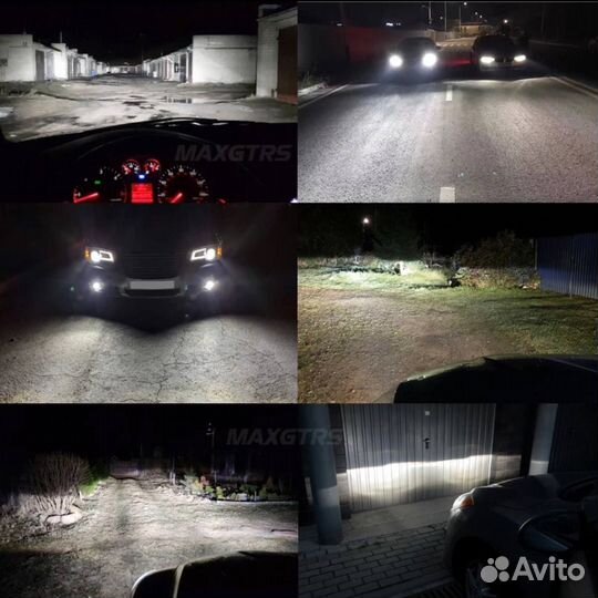 Светодиодные лампы LED H11 KT 3 цвета