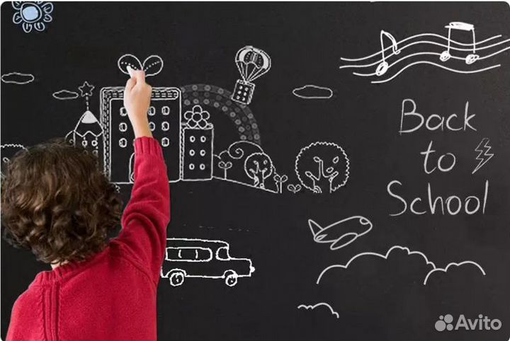 Наклейка доска 90х200см / фотообои картина/ декор