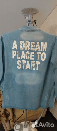 Джинсовка удлиненная 56