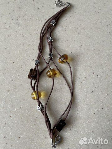 Браслет с янтарем