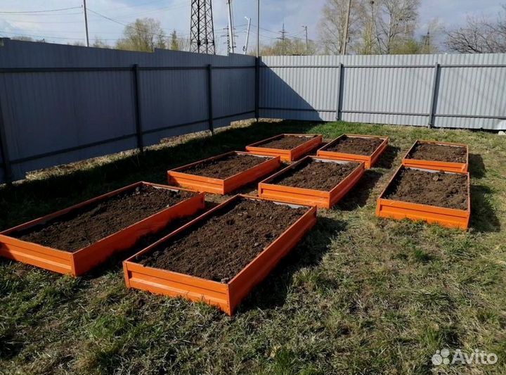 Грядка оцинкованная 1м х 4м х 22см