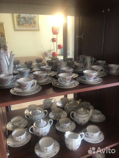 Кофейный сервиз Рига костяной фарфор