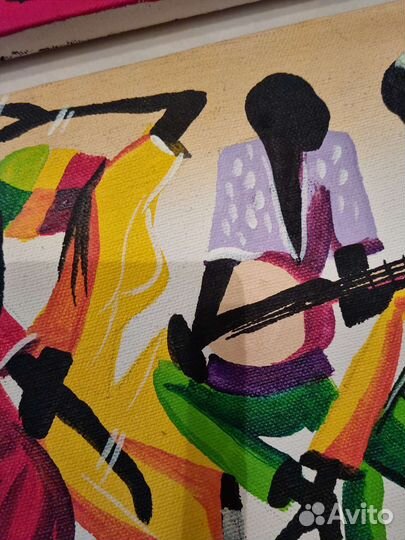 Картина на холсте гуашь