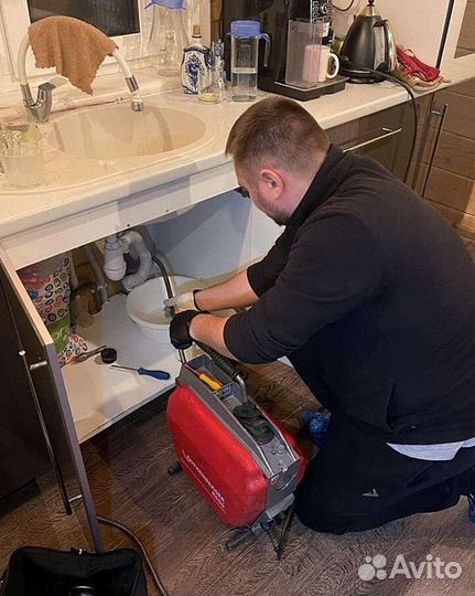 Прочистка канализации.Устранение засора 24/7