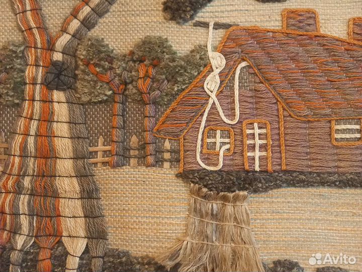 Панно антиквариат шерсть