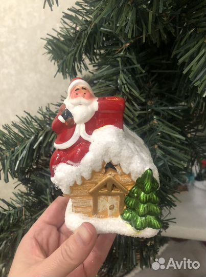 Подсвечник домик новогодний