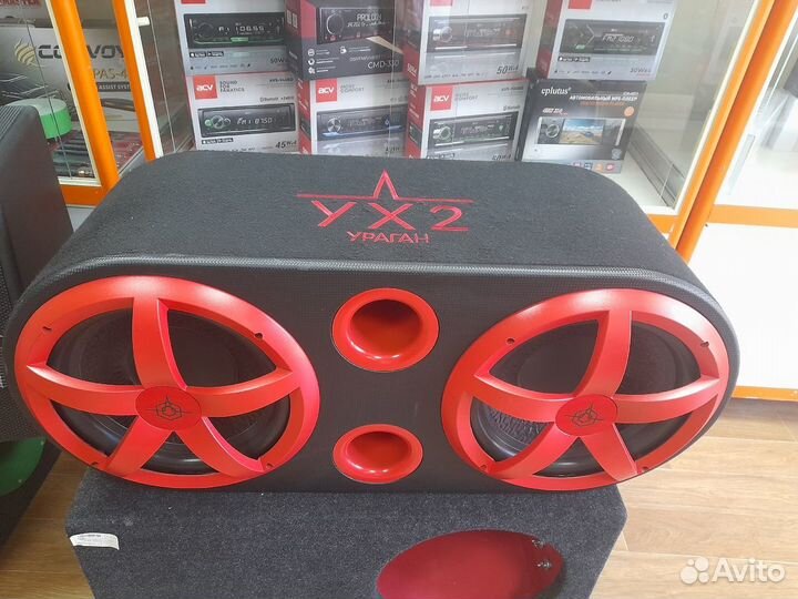 Автосабвуфер активный урал AS-D12A dual hurricane