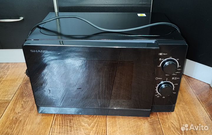 Свч Печь Sharp R-6000R(K) с грилем black 800Вт.20л