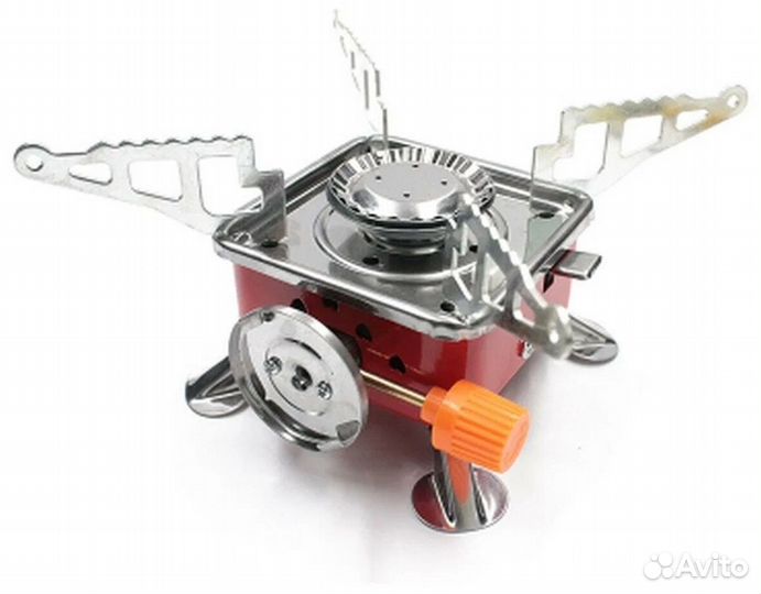 Туристическая газовая плита с пьезоподжигом