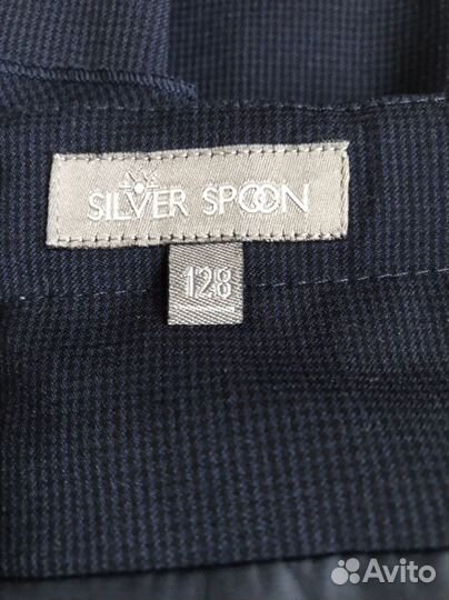 Школьная юбка Silver spoon 128 синяя