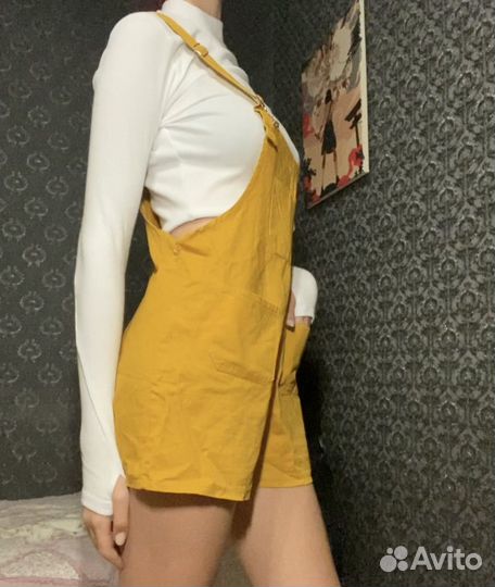 Комбинезон жёлтый женский