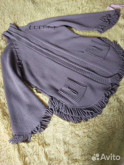 Кофта вязаная (Пончо) 52 р теплая, уютная