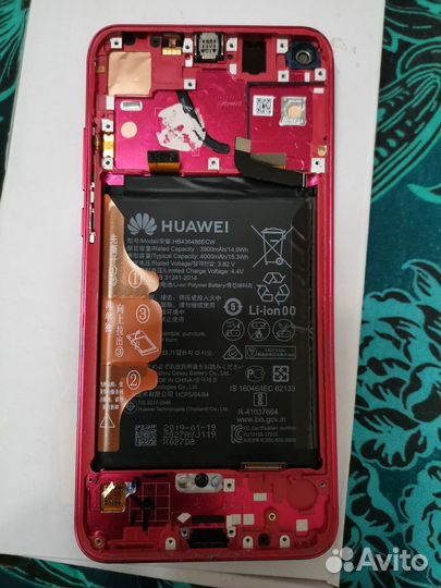 Дисплейный модульhonor view 20 в сборе на запчасти