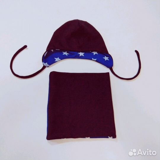 Шапочка и снуд на весну-осень