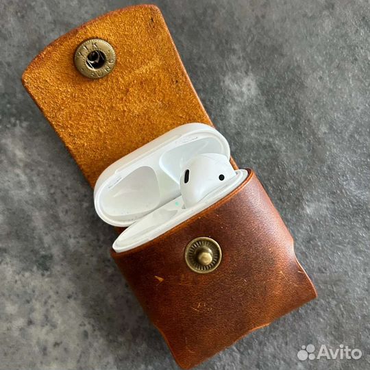 Чехол для AirPods 2 из натуральной кожи