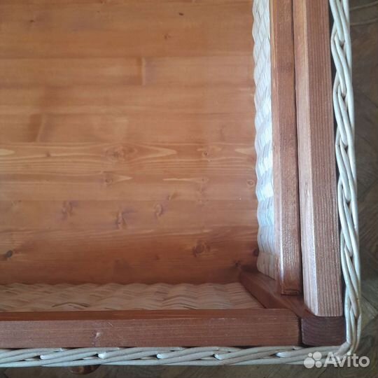 Плетёный сундук комод ручной работы