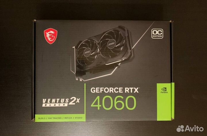 Видеокарта MSI nvidia RTX 4060 ventus 2X