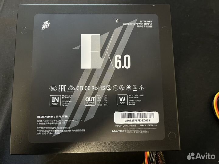 Блок питания 1stplayer 600w