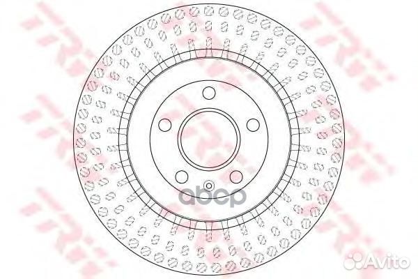 Торм.диск зад.330x22 5 отв. DF6175S TRW