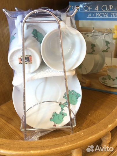 Набор чашки с блюдцами на подставке Нидерланды