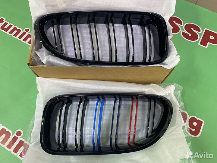 Решетка радиатора BMW F06 триколор