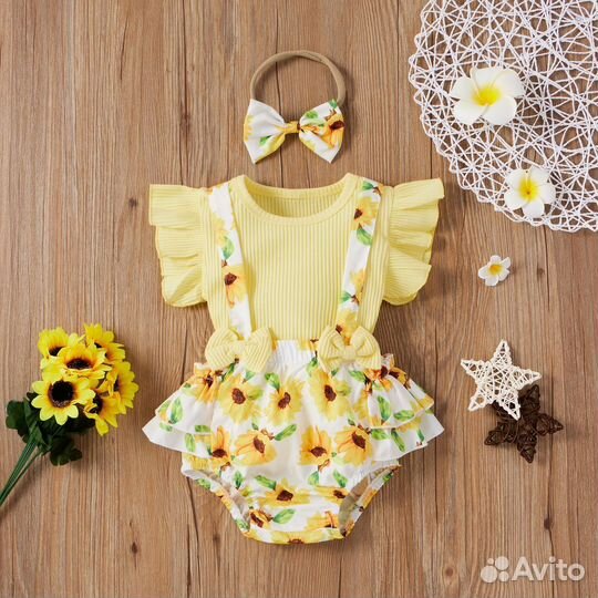 Комплект для фотосессии ньюборн боди юбка 70 80