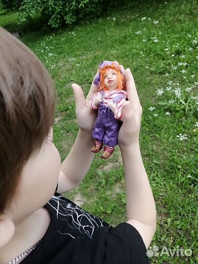 Ватная игрушка гномик