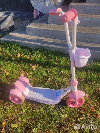 Самокат детский трехколесный бу