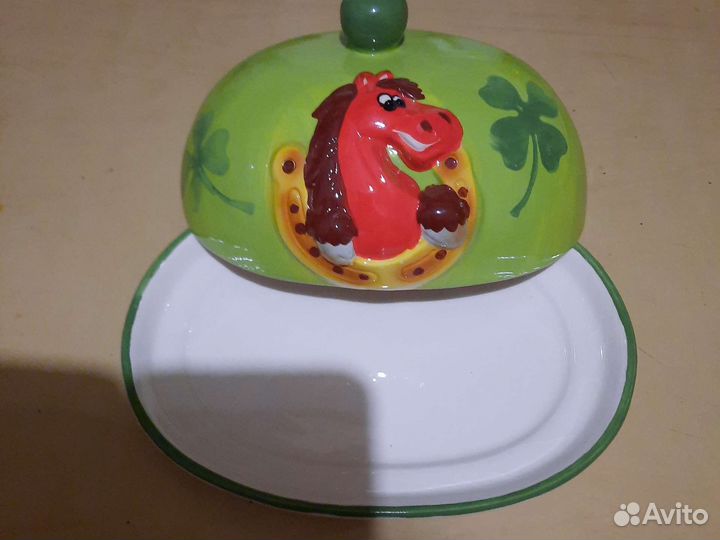 Масленка новая, блюдо под маслины