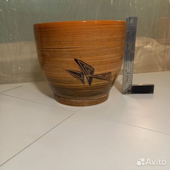 Керамический цвет.горшок на 15л