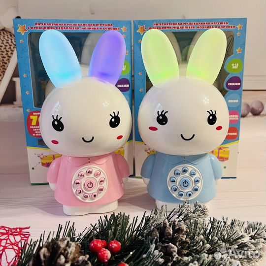 Медовый Зайка ночник/плеер