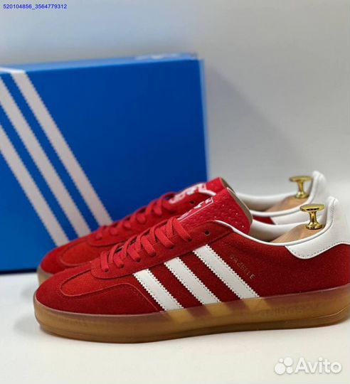 Кроссовки Adidas Gazelle Red (Арт.61822)