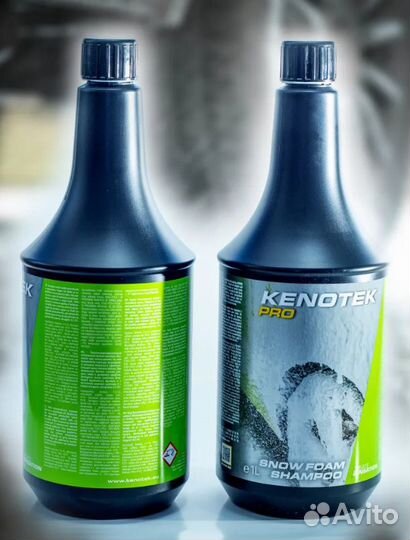 Автошампунь kenotek snow foam shampoo 1 л