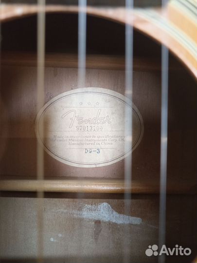 Акустическая гитара fender