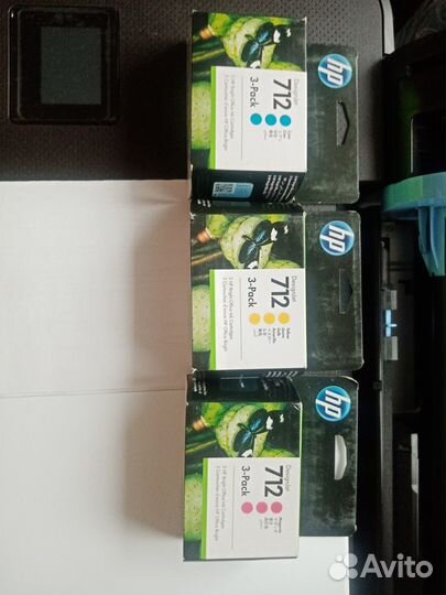 Картриджи HP 712 для плоттера