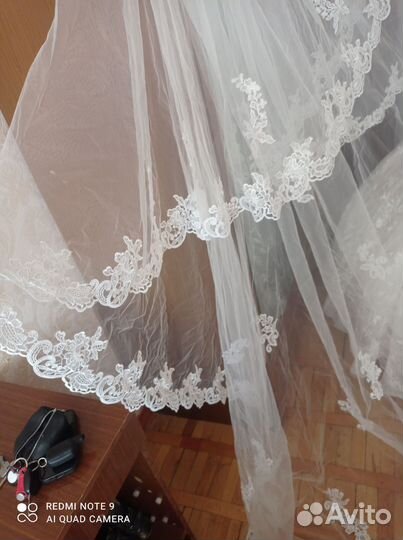 Свадебная фата новая