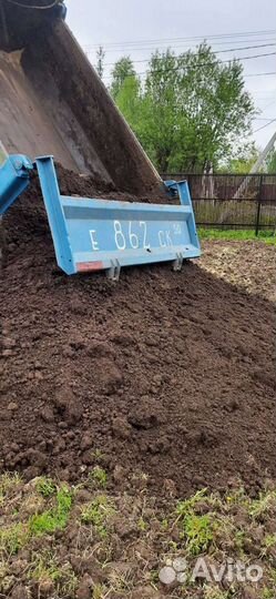 Земля плодородная для растений, чернозем, песок