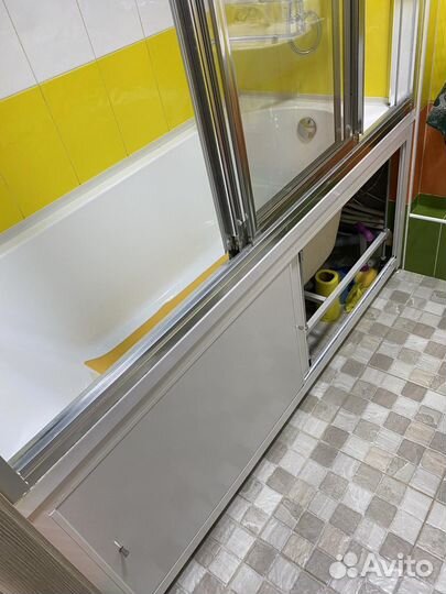 Ванна AM.PM, каркас ванны AM.PM, шторка для ванны