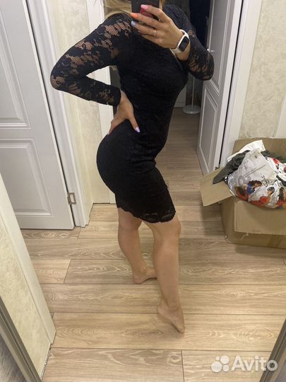 Черное короткое платье love repablic