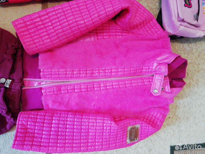 Жилет, куртка, джинсы