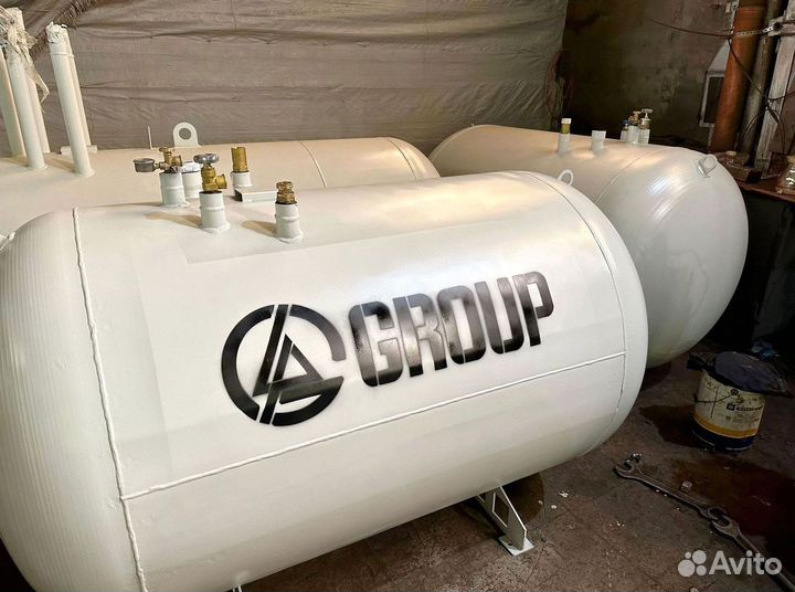 Газгольдер с установкой
