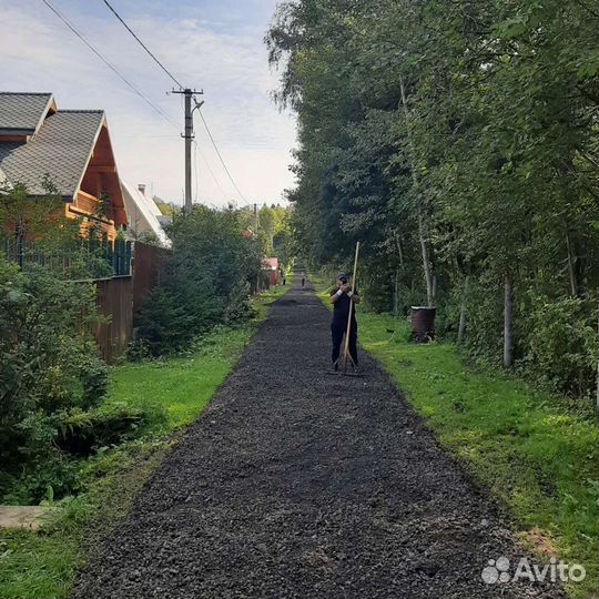 Укладка асфальта и брусчатка