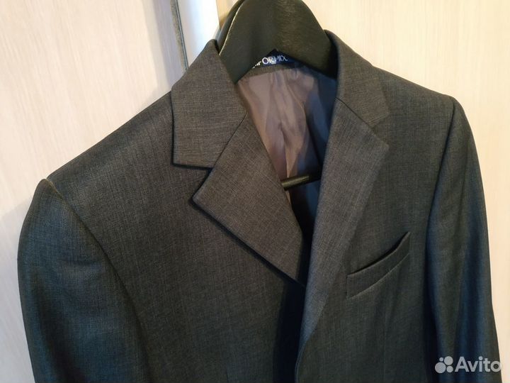 Новый пиджак серый, школьная форма, рост 152