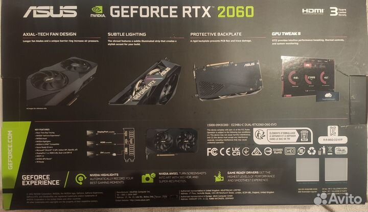 Asus geforce rtx 2060 duo 6gb