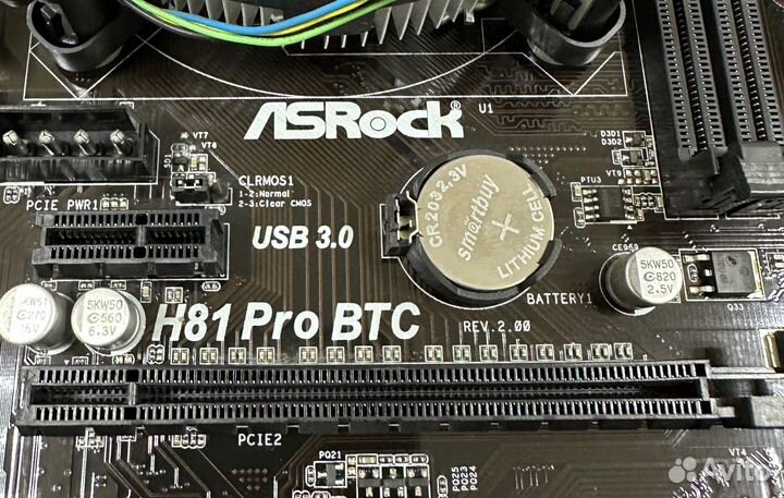 Материнская плата asrock h81 pro btc +G1840